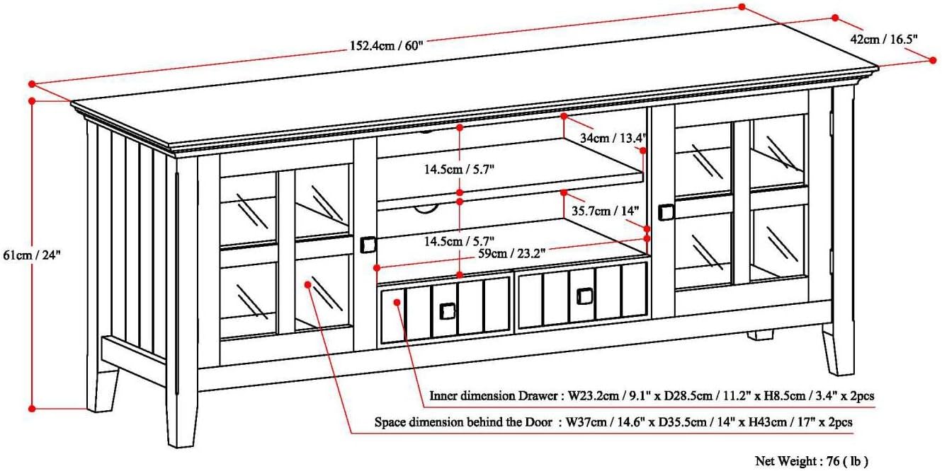 Transitional TV Media Stand thumbnail 2