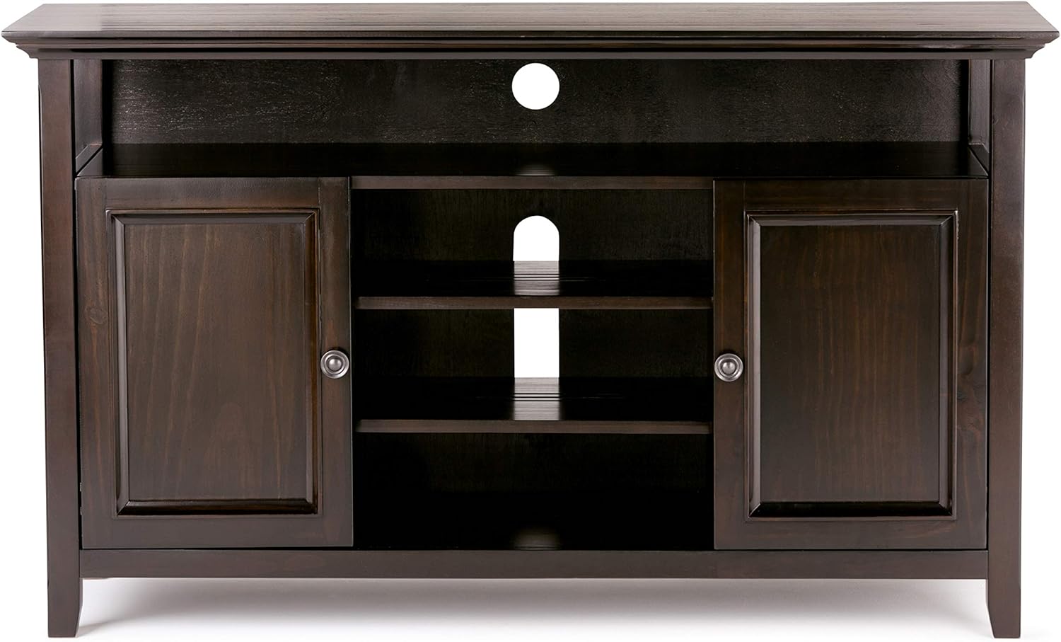 54-Inch Wide Teak Wood TV Stand thumbnail 4