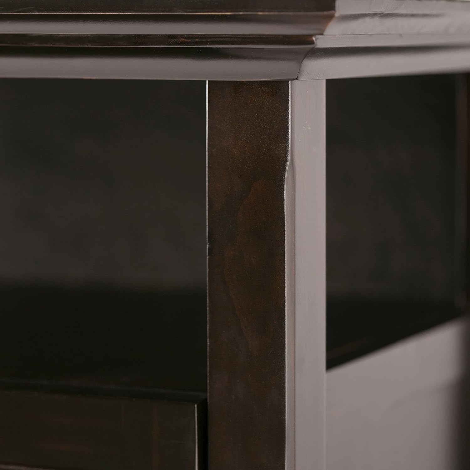 54-Inch Wide Teak Wood TV Stand thumbnail 7