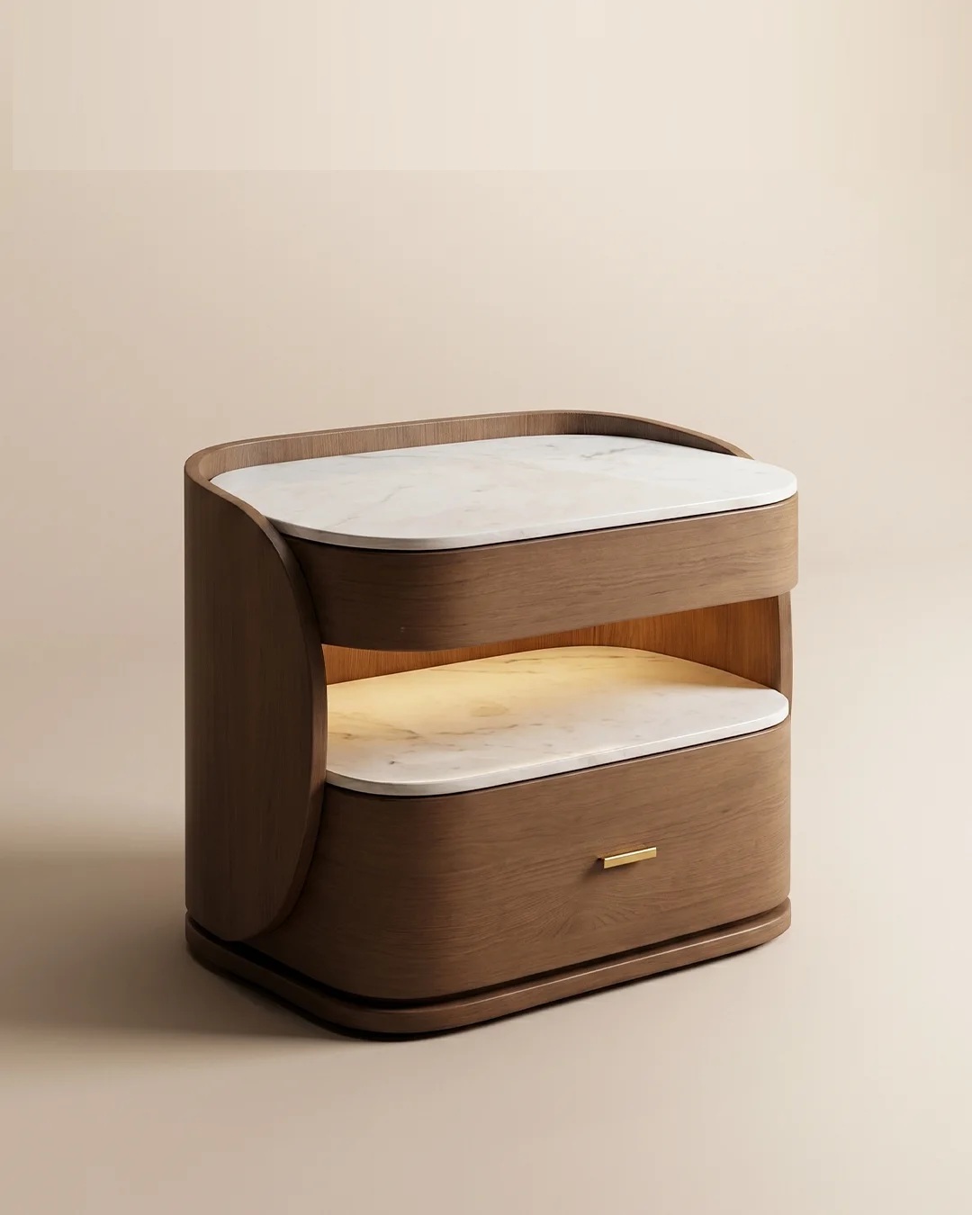 Modern Wooden Bedside Table