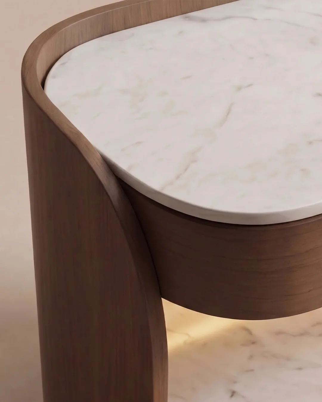 Modern Wooden Bedside Table thumbnail 2