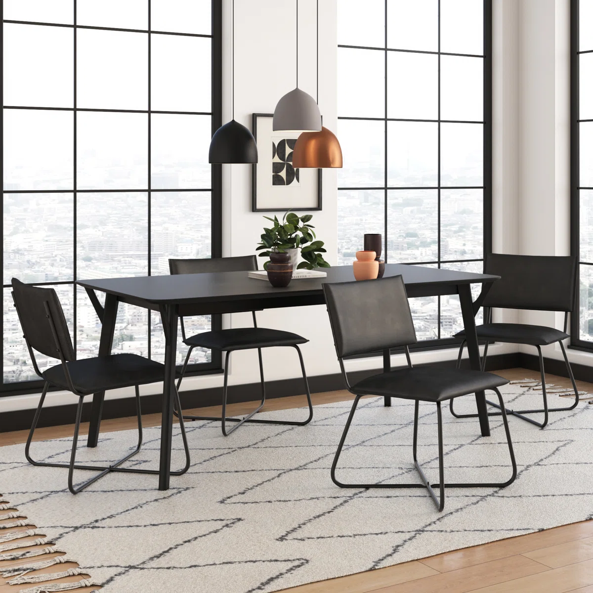 71 Inch Solid Teak Wood Dining Table thumbnail 3