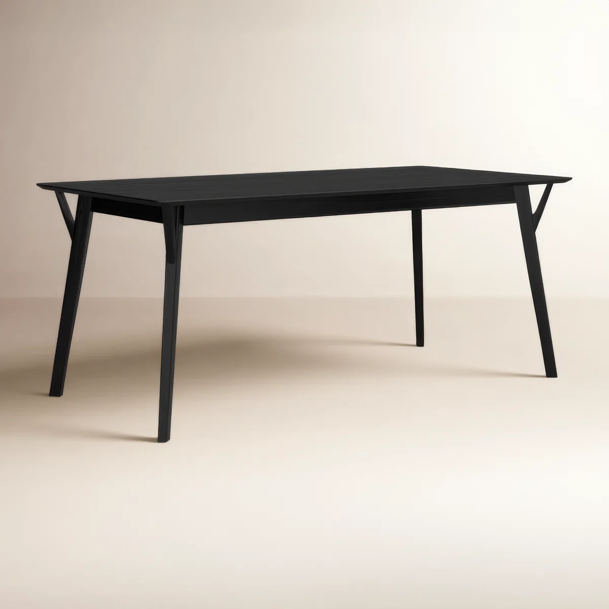 71 Inch Solid Teak Wood Dining Table thumbnail 4