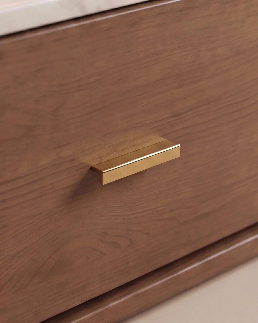 Modern Bedside with marble-top thumbnail 3