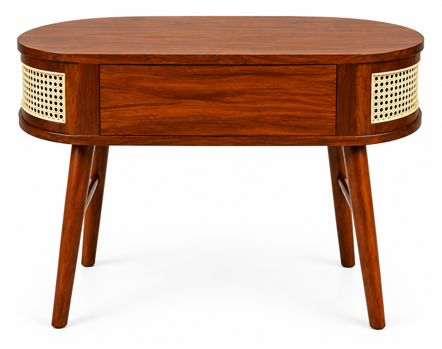 36" Console Table with Cane Panels & Drawer thumbnail 5