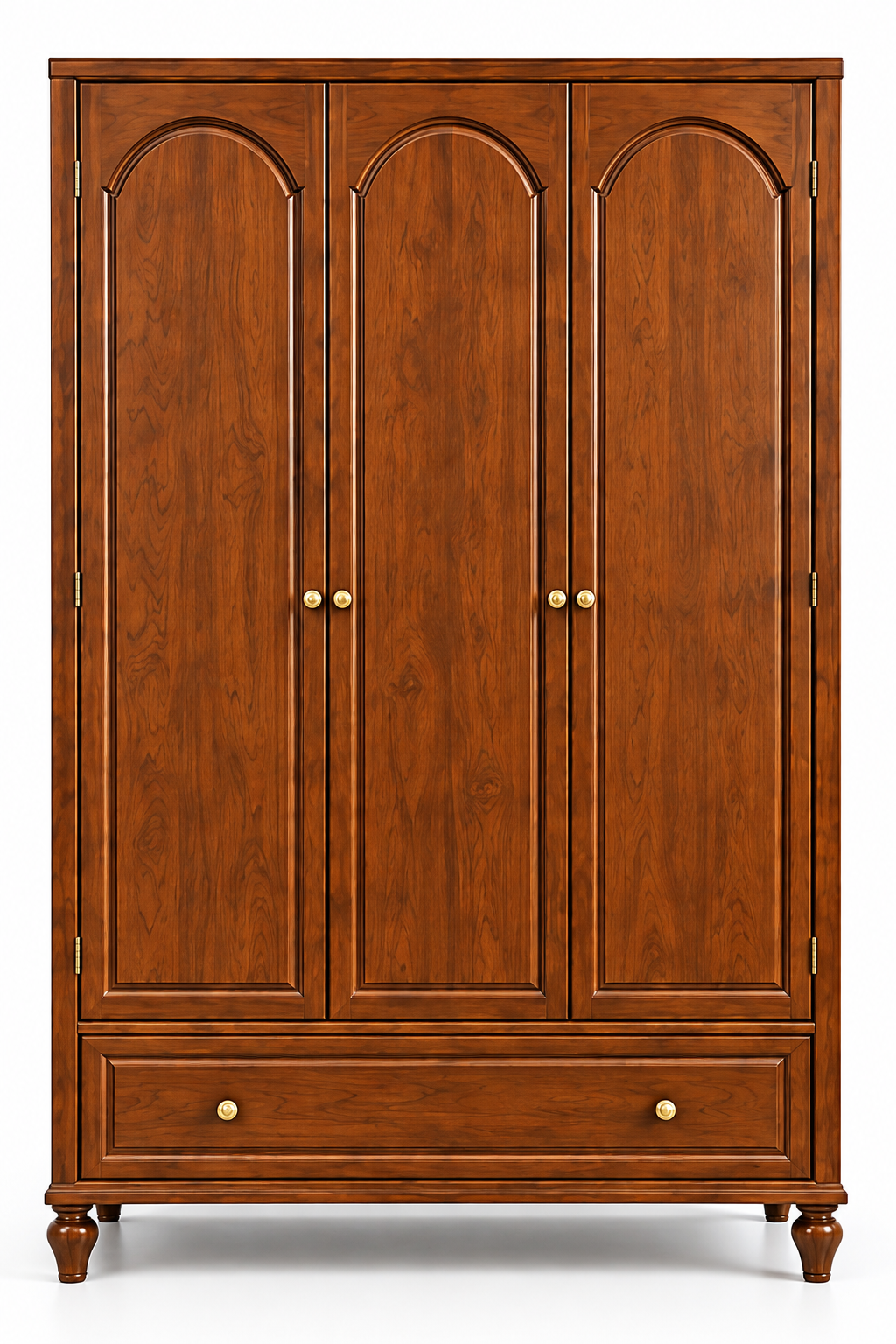 3-Door Wardrobe with Drawer