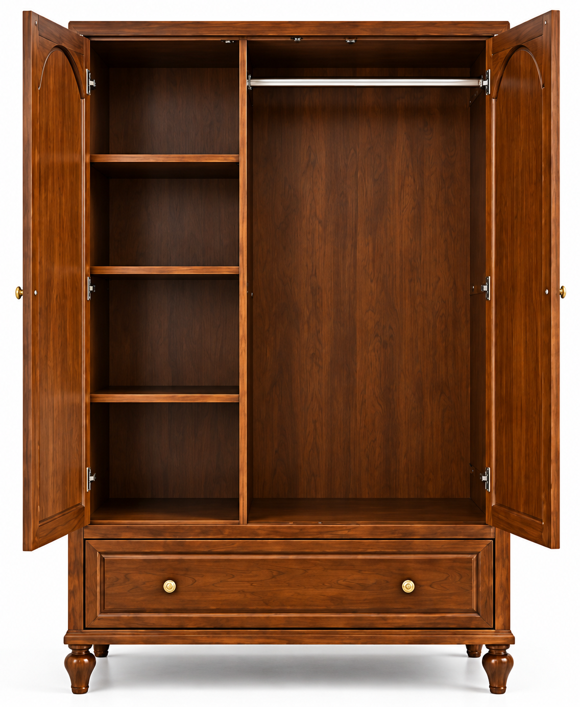 3-Door Wardrobe with Drawer thumbnail 2