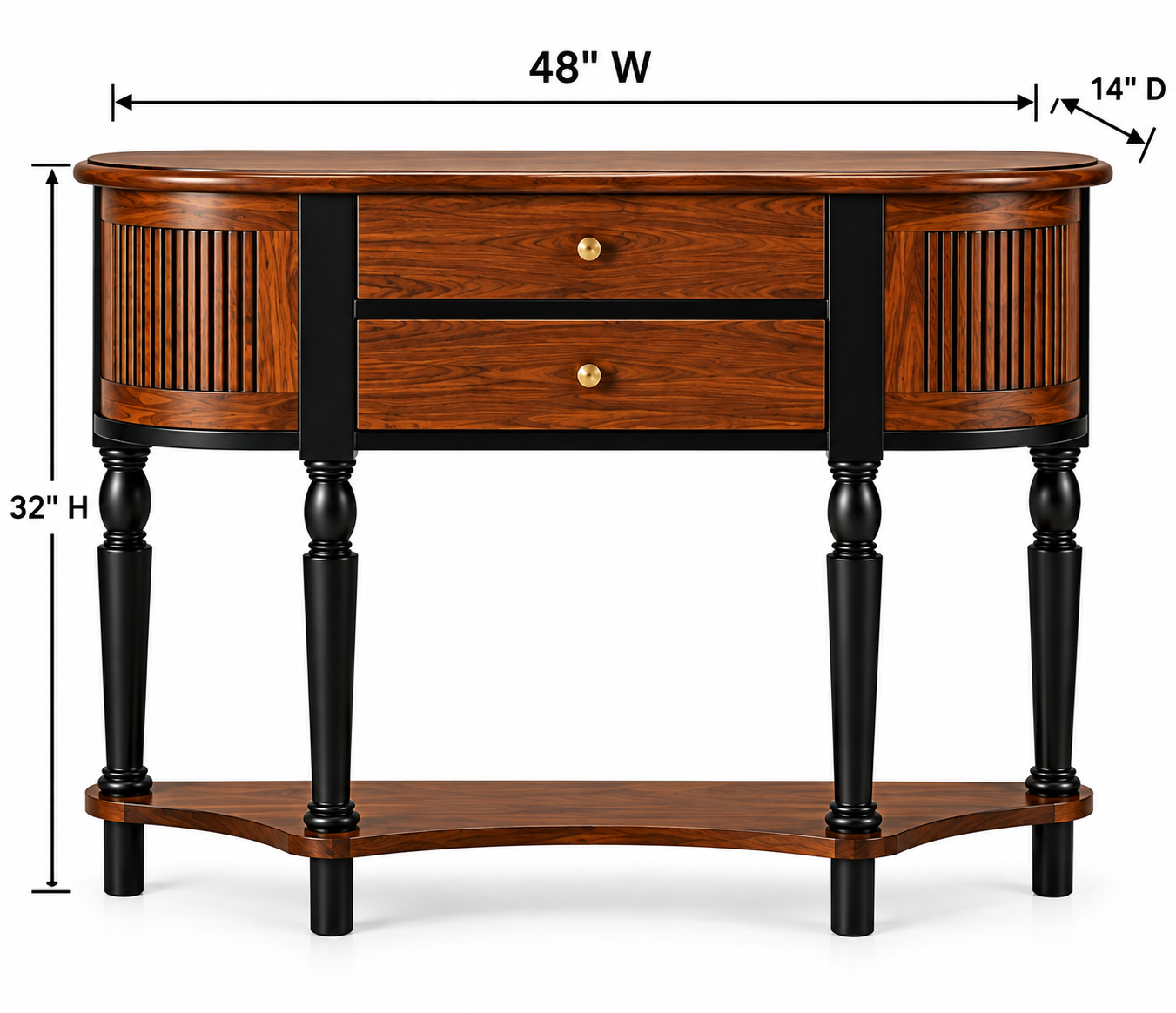 48" Console Table with 2 Drawers thumbnail 5