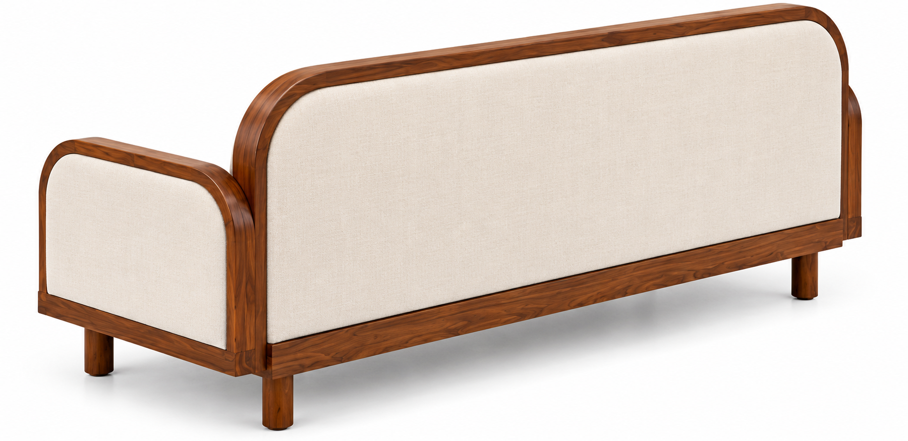 3-Seater Sofa – Curved Wooden Frame thumbnail 3