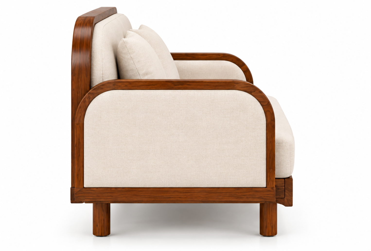 3-Seater Sofa – Curved Wooden Frame thumbnail 4