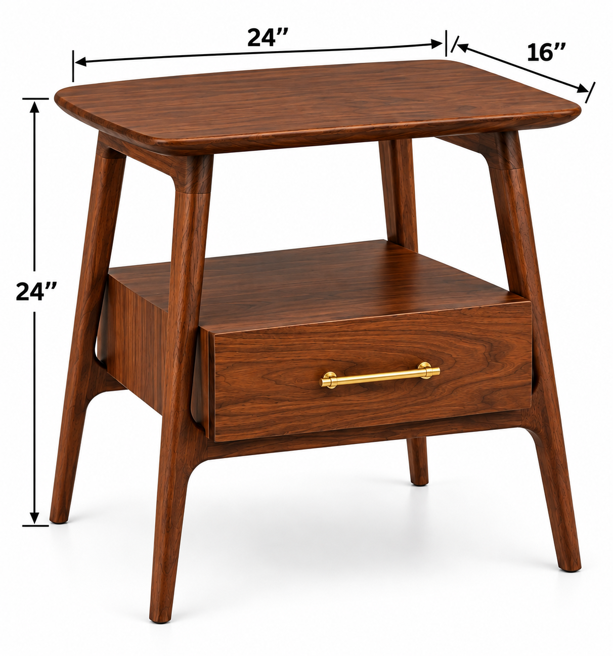 Bedside Table with Drawer thumbnail 5