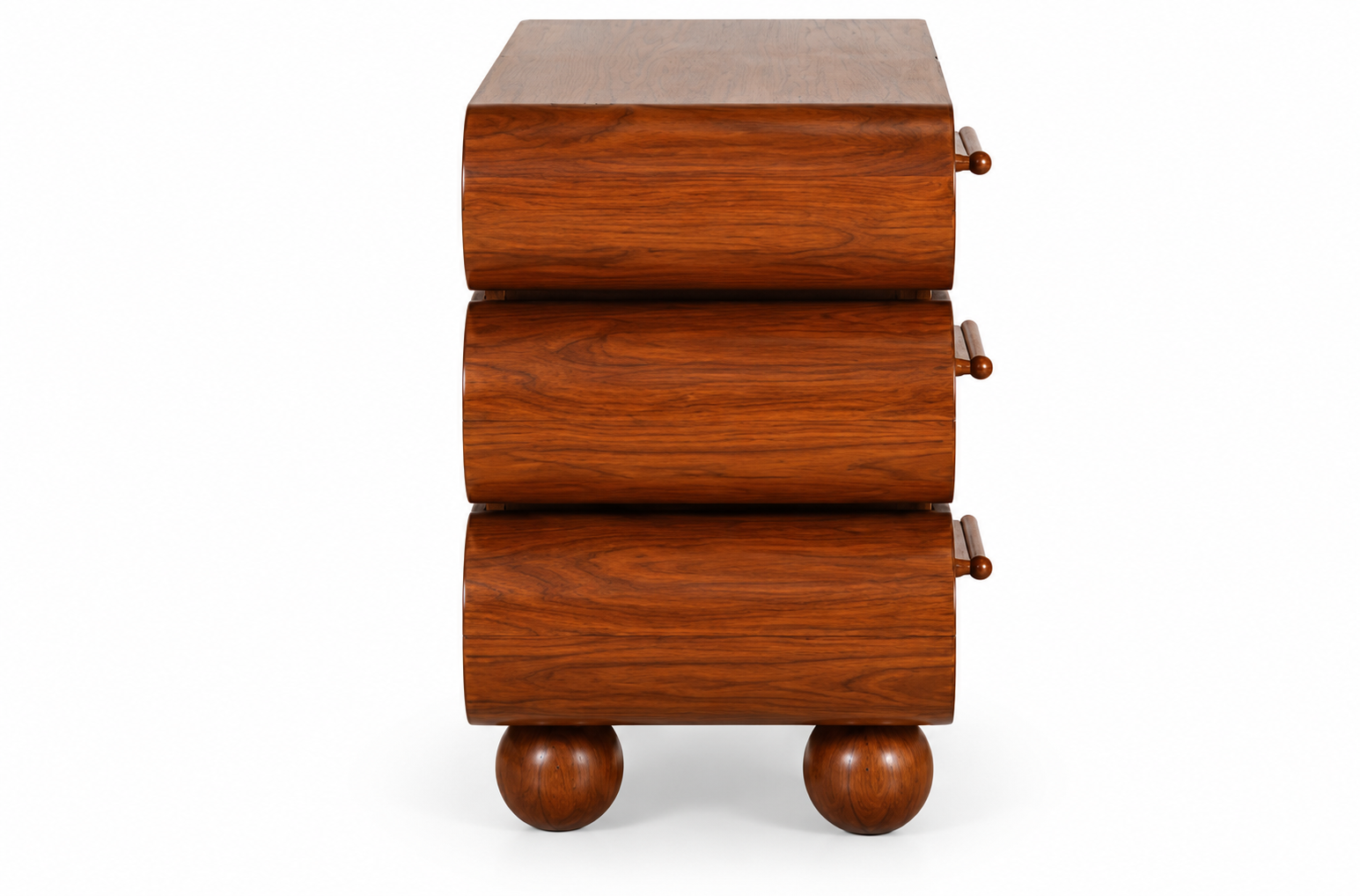 Rounded Writing Desk with 5 Drawers thumbnail 4