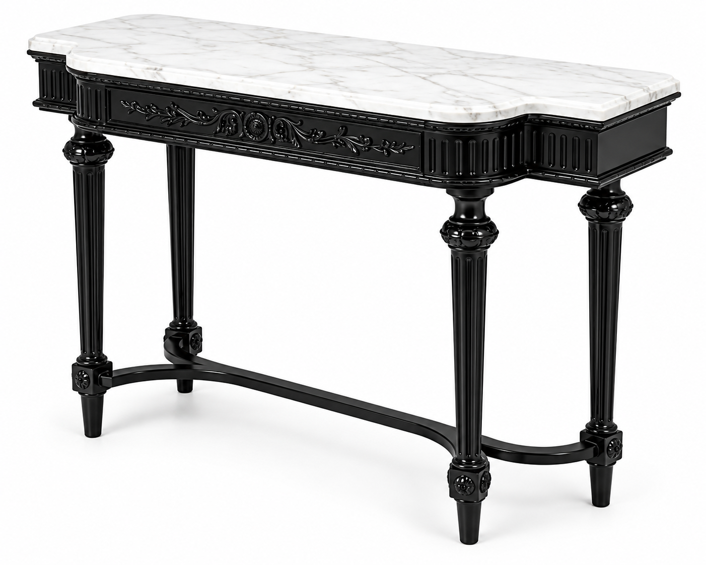 Console Table with White Marble Top thumbnail 3