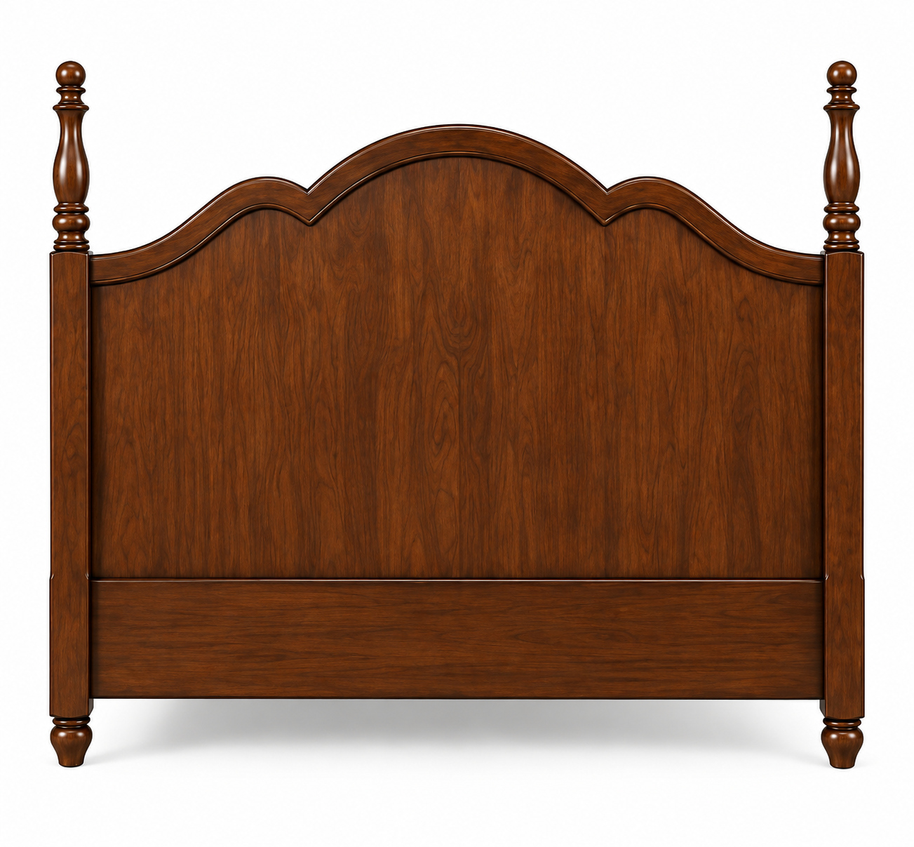Bed with Upholstered Curved Headboard thumbnail 4