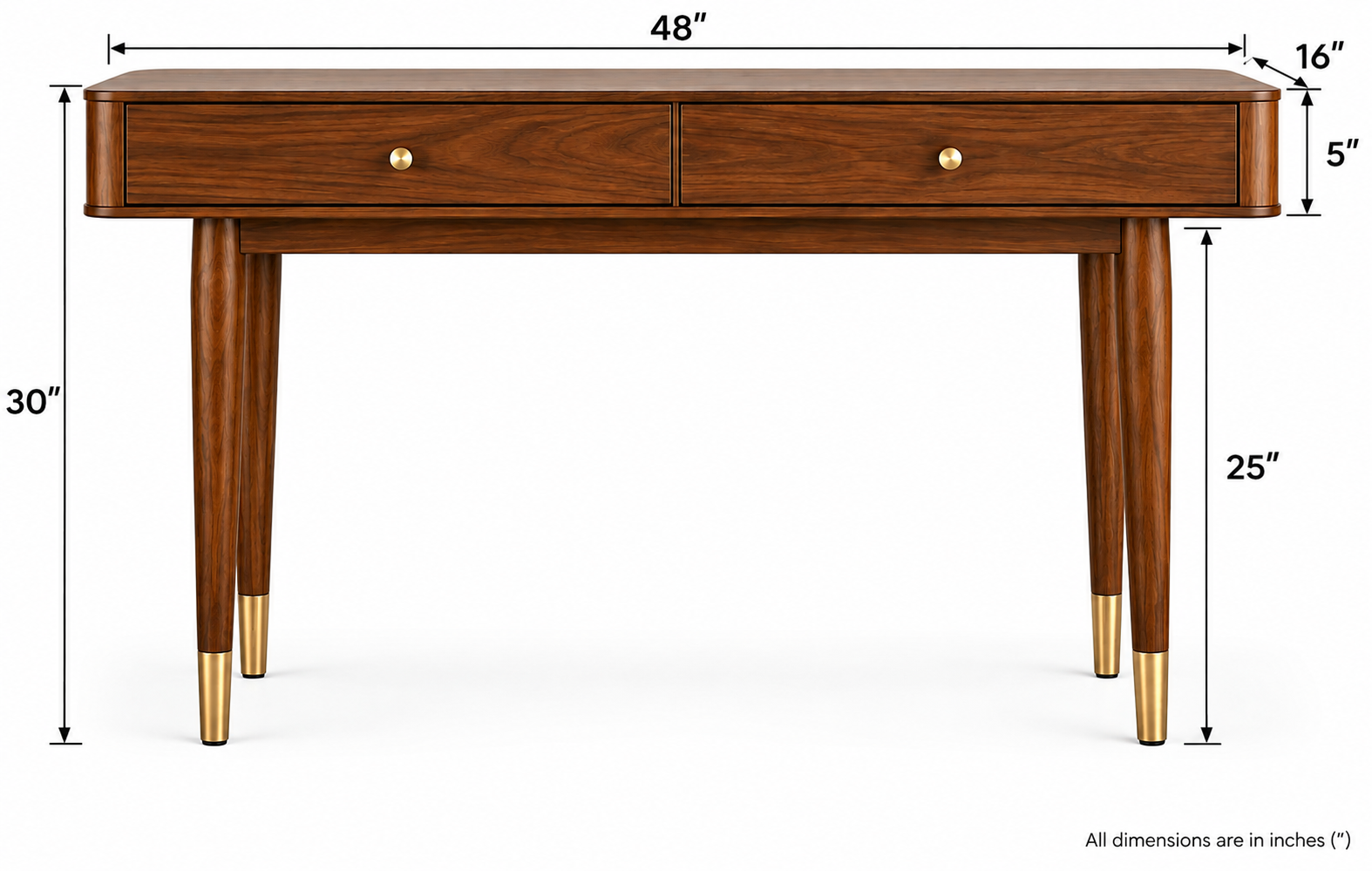 48-Inch Console Table with 2 Drawers thumbnail 5
