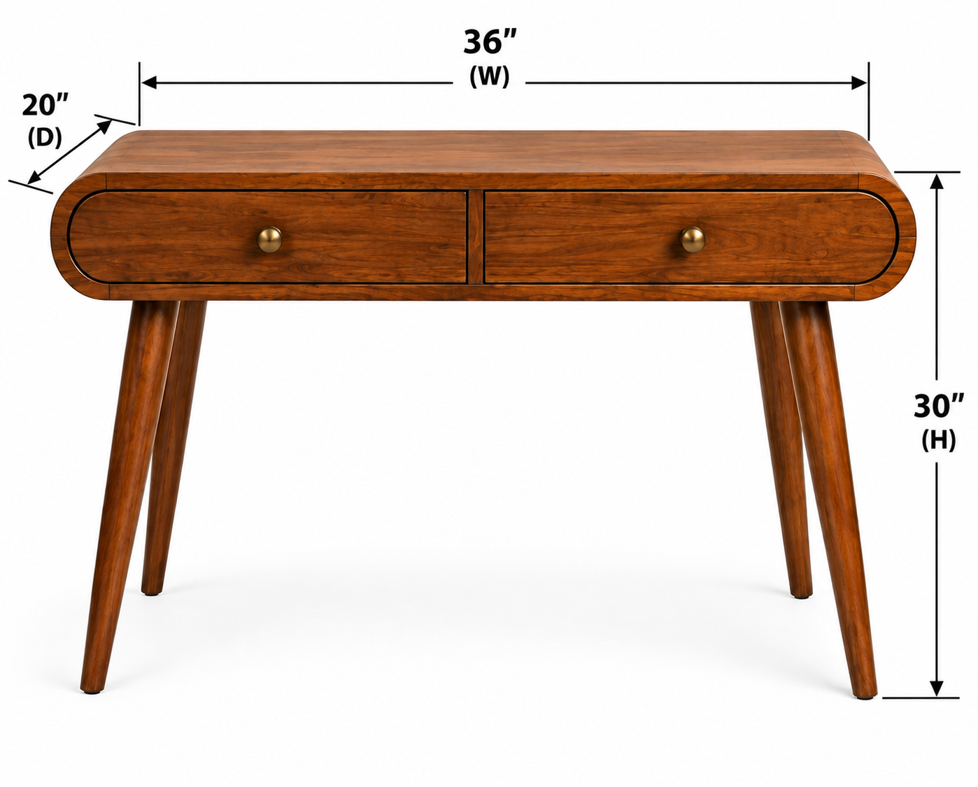 36-Inch Console Table with 2 Drawers thumbnail 5