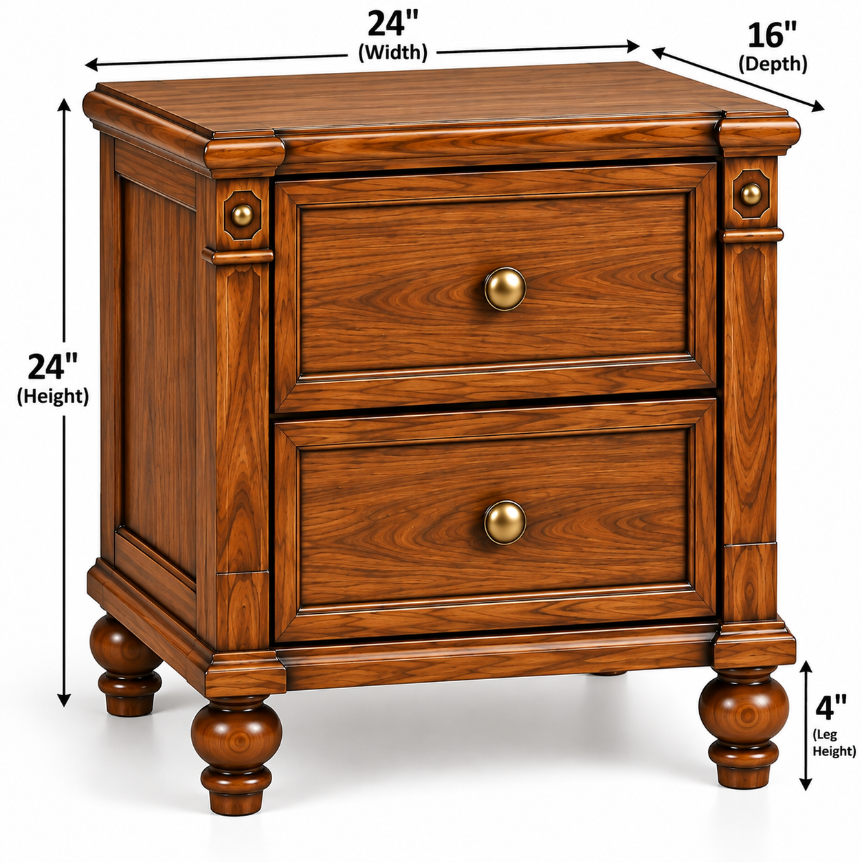24" 2-Drawer Chest of Drawers thumbnail 2