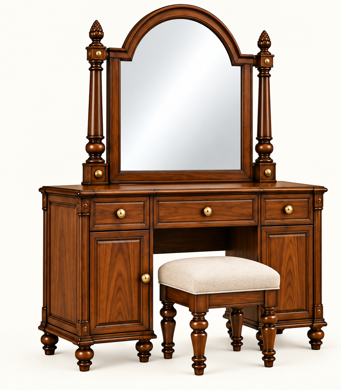 Heritage Teak Wood Dressing Table thumbnail 2