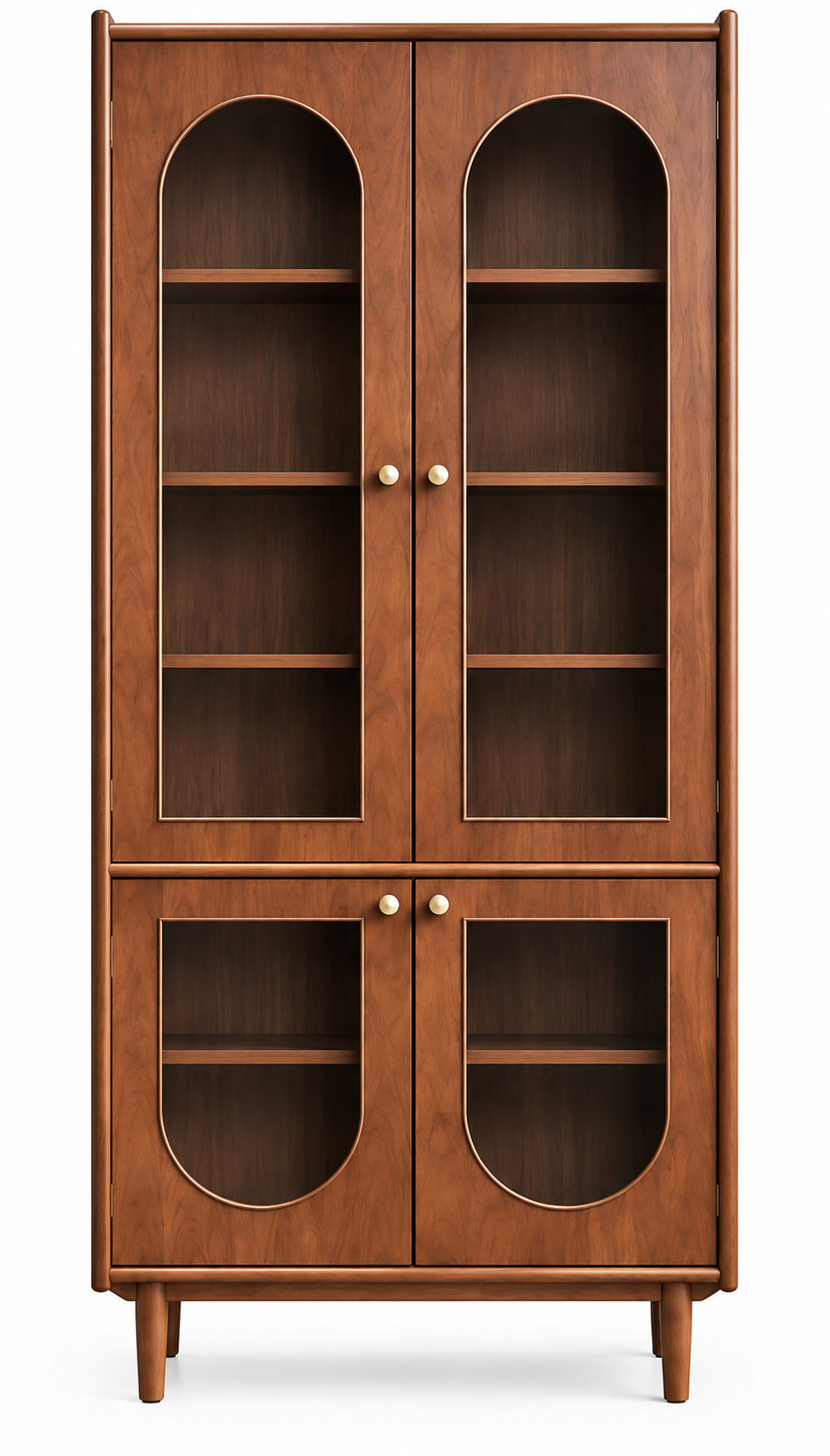 Display Cabinet – 4-Door Arched Glass