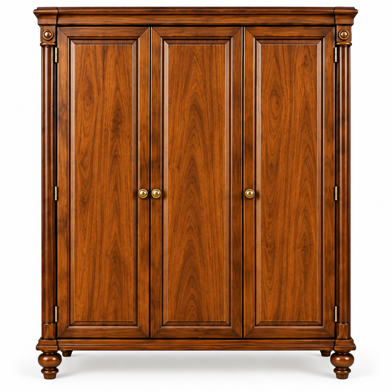 Classic 3-Door Wardrobe with Drawers
