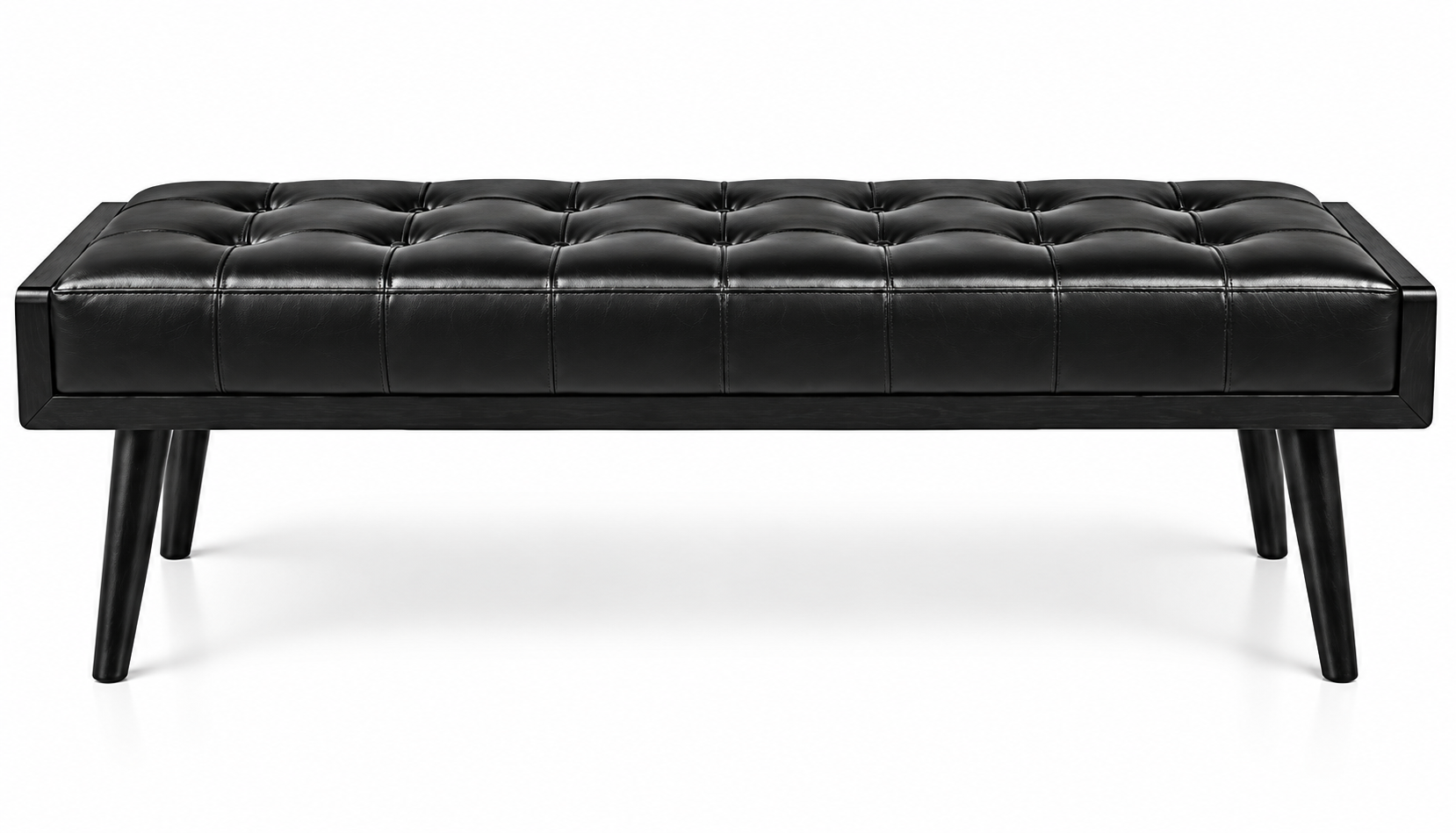 Tufted Upholstered Bench 48 Inch