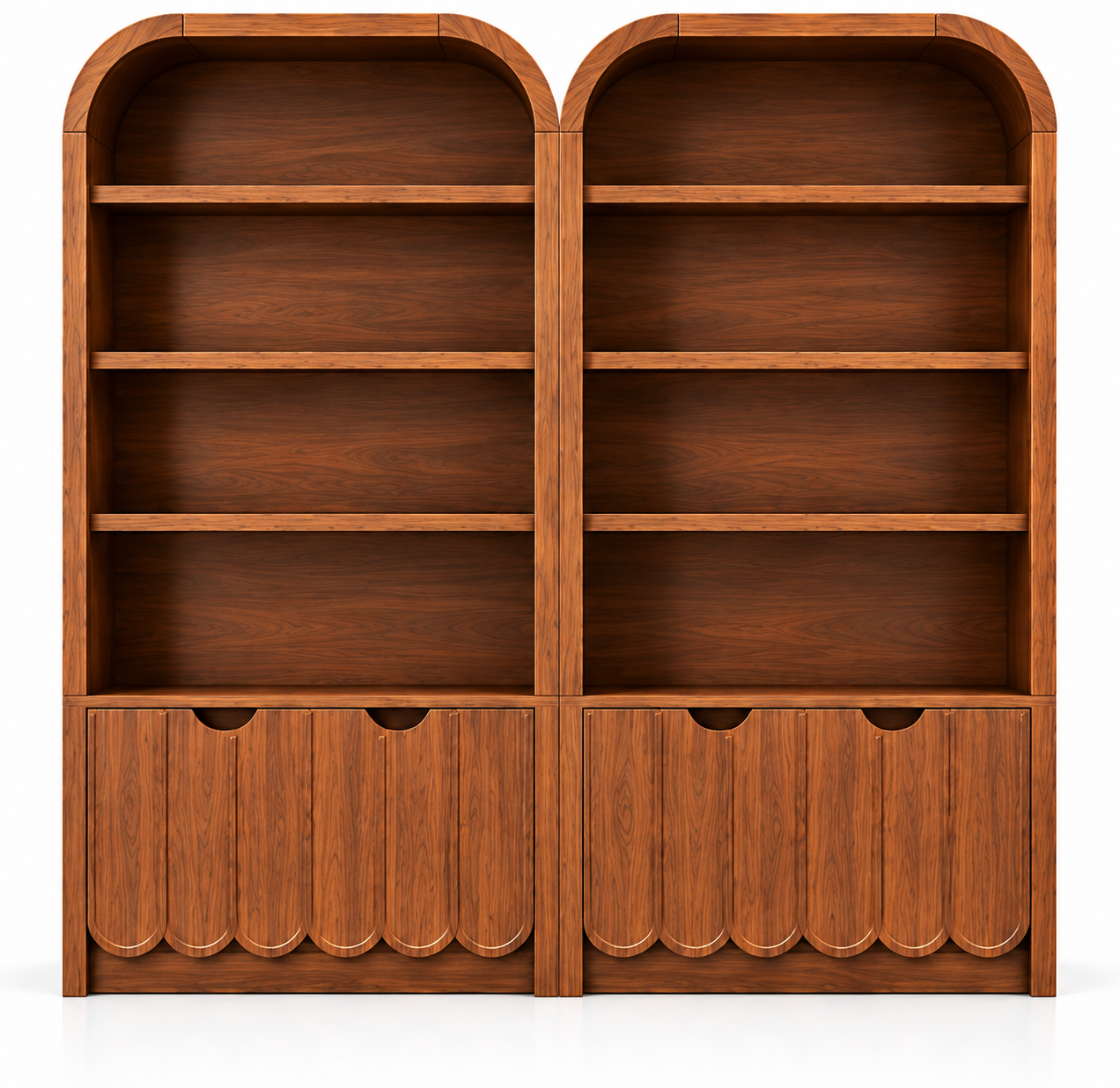 Display Cabinet with Open Shelves