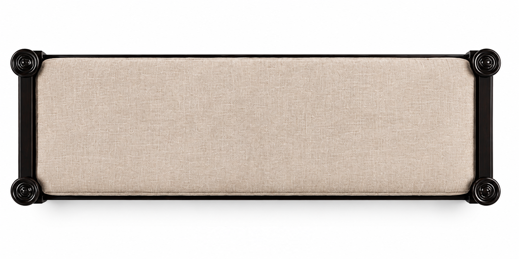 Carved Bench with Upholstered Cushion thumbnail 2