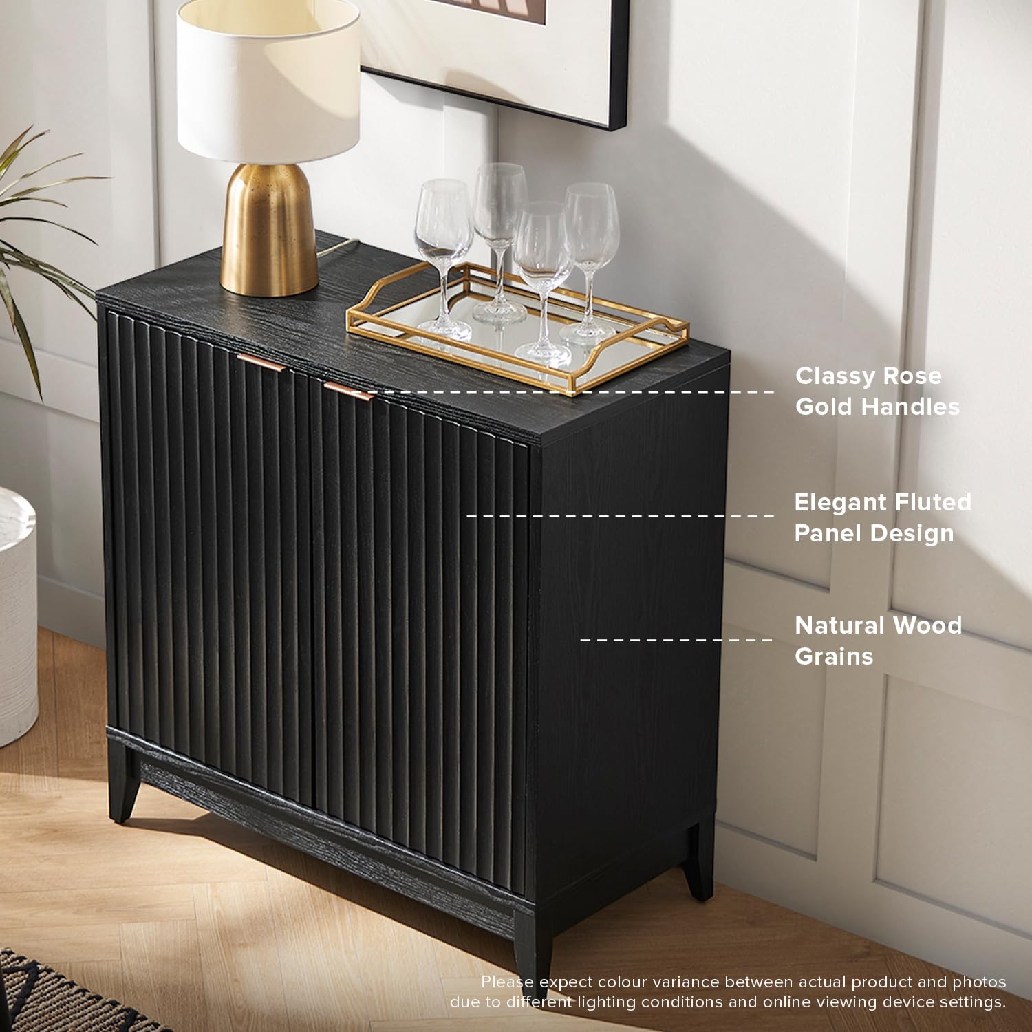 Fluted Accent Cabinet thumbnail 3